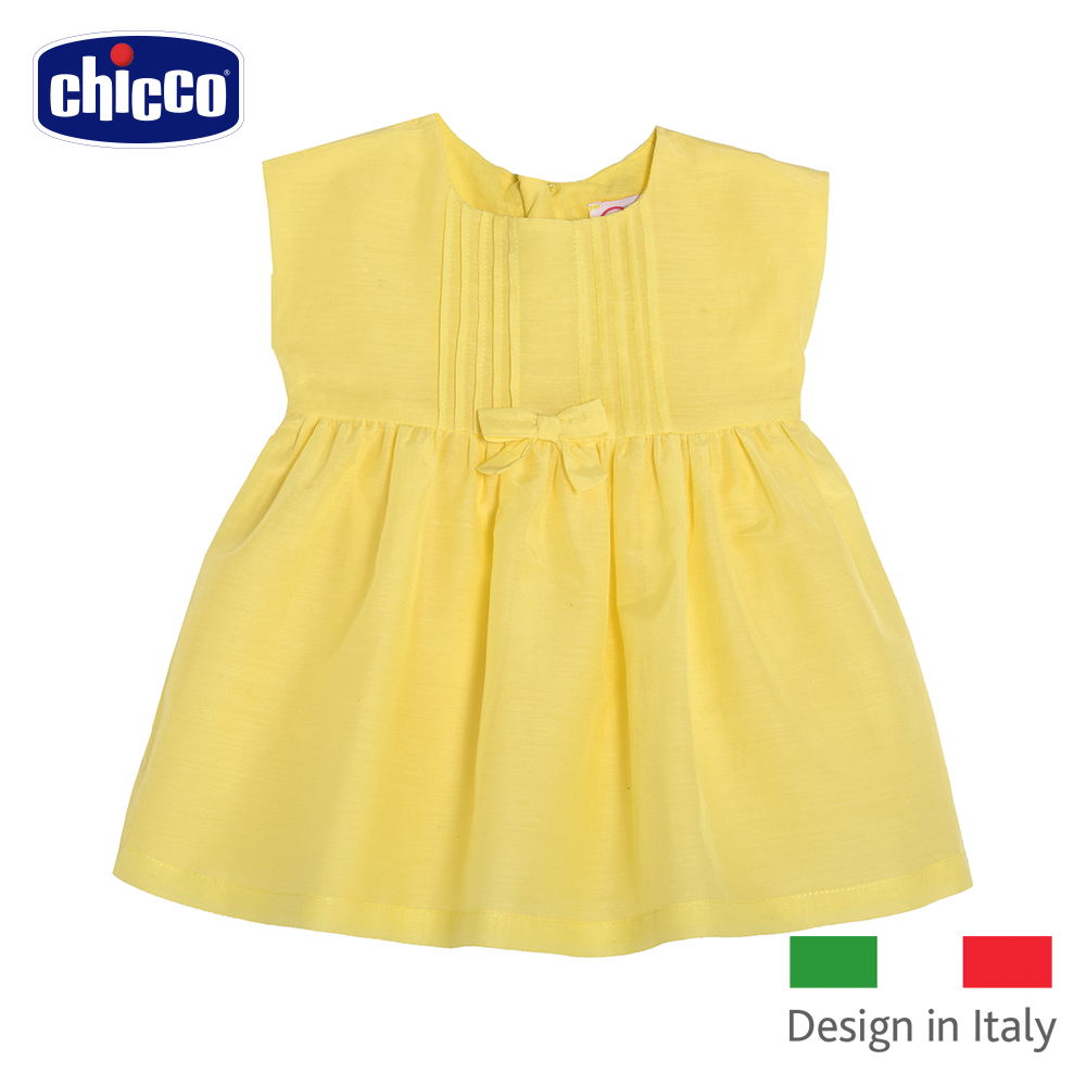 chicco-綻放陽光蠶絲無袖雙層洋裝(9-18個月)