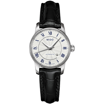 MIDO 美度 官方授權 Baroncelli II 羅馬假期機械女錶 送禮推薦-皮帶/29mm M76004214