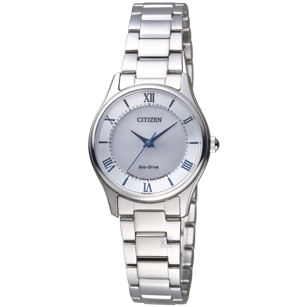 CITIZEN Eco Drive 悠遊羅馬光動能女錶(EM0400-51B)-28mm