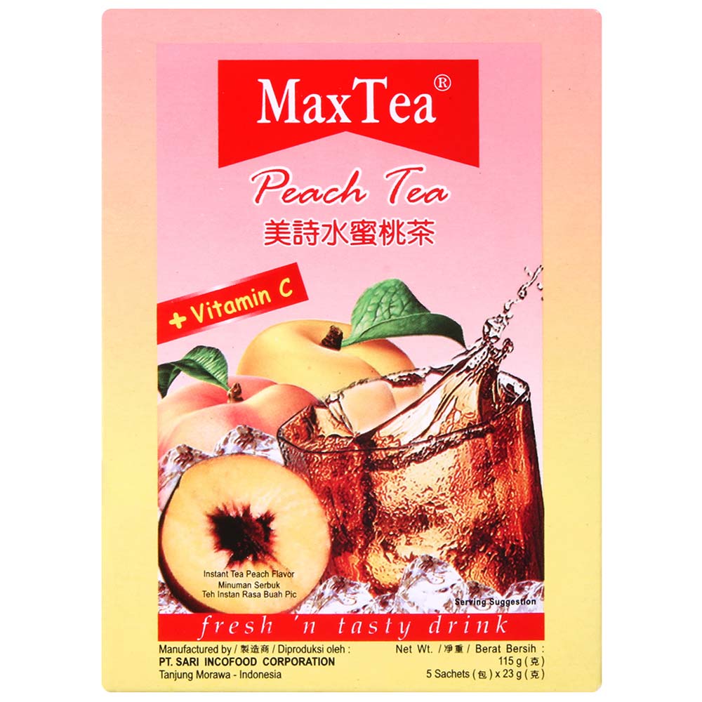 MAX TEA 美詩水蜜桃茶PEACH TEA(23gx5包)