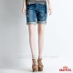 BRAPPERS 女款 Boy Firend Jeans 系列-女用五分反摺褲-淺藍 product thumbnail 1