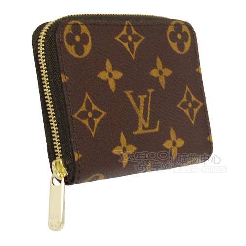 LV M60067 經典Monogram 帆布拉鍊零錢包