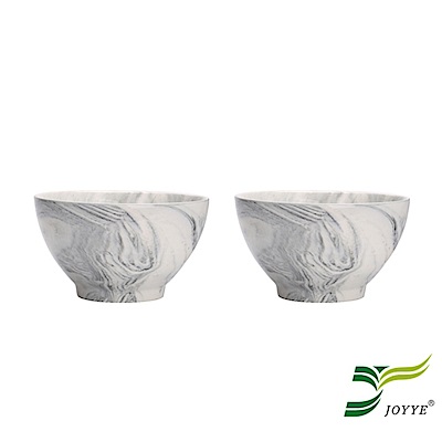 JOYYE陶瓷餐具 畫意碗-灰色(一套2件)