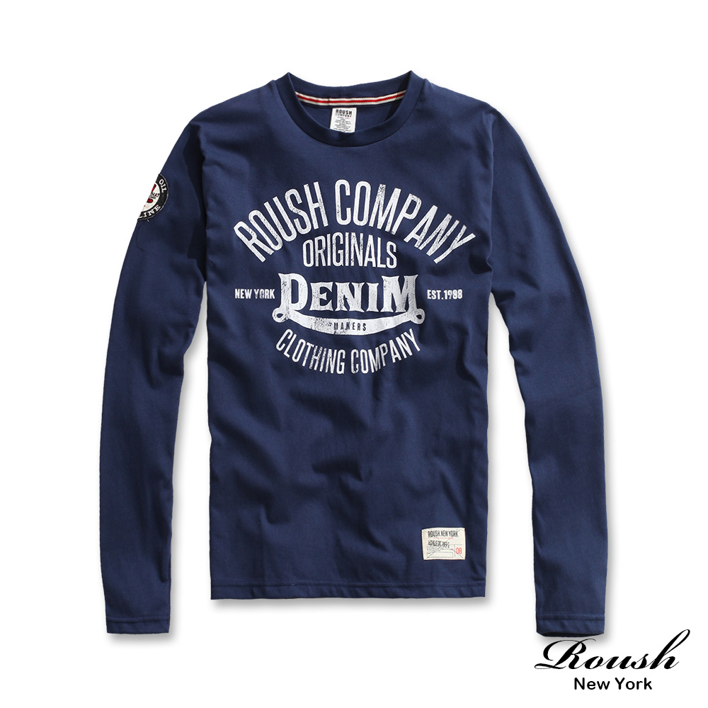 ROUSH ORIGINALS DENIM美式貼布長Tee (2色)