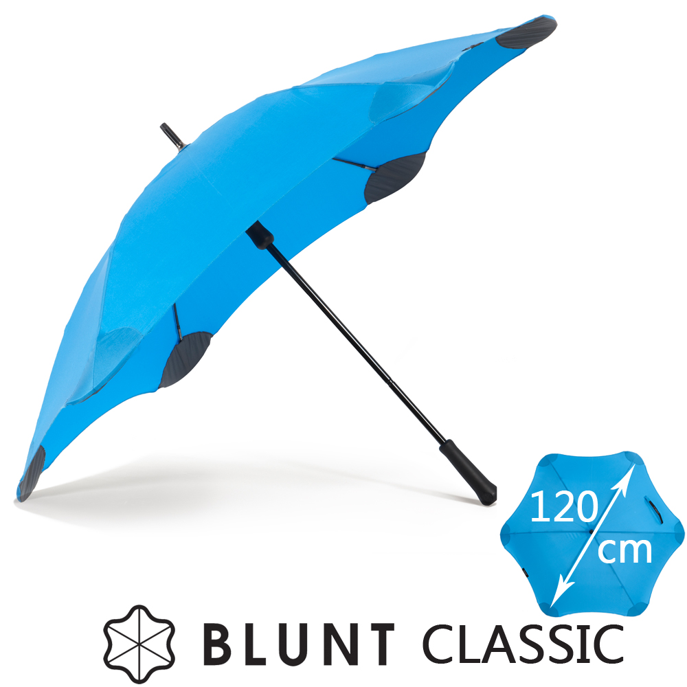 紐西蘭BLUNT 保蘭特 抗強風 防反傘 抗UV 直傘 大號 CLASSIC（風格藍)