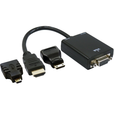 伽利略 HDMI (mini + micro 轉頭) to VGA