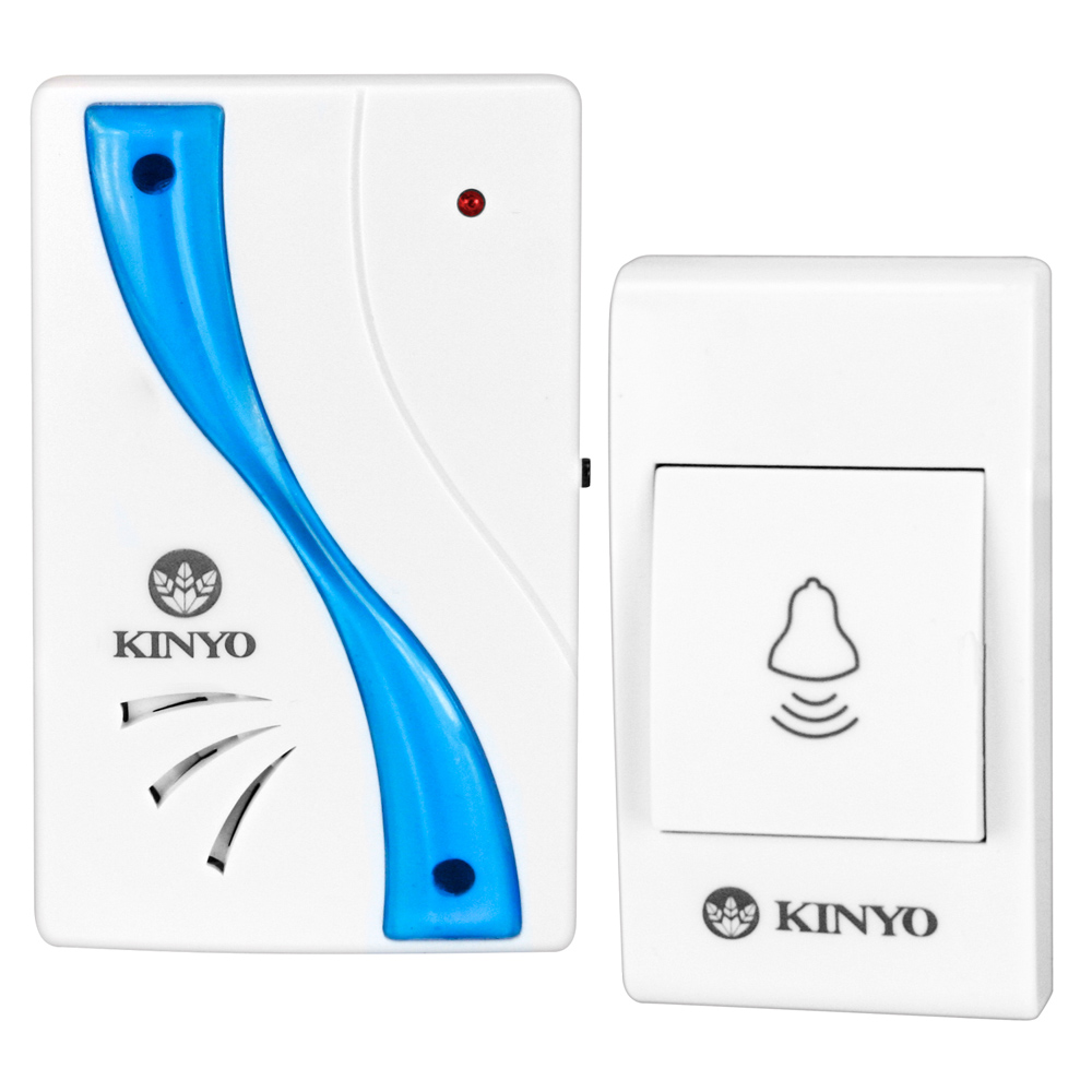 KINYO 插電式LED燈遠距離無線門鈴(DB-375)