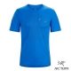 Arcteryx 始祖鳥 24系列 男 Block 有機棉 短袖T恤 藍 product thumbnail 1