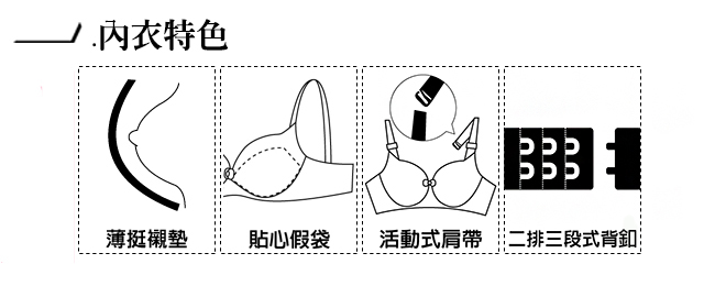 推easybody-條紋塗鴉趣 B-C罩內衣(條紋藍)