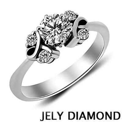 JELY DIAMOND 蝶舞0.30克拉H&A八心八箭完美車工鑽戒