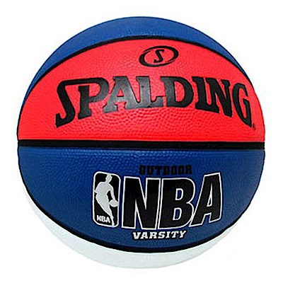 SPALDING 斯伯丁 NBA Varsity 籃球 白/藍/紅 7號