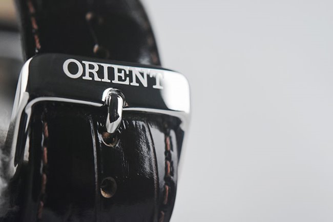 ORIENT 東方錶 DATE II 羅馬競技場皮帶機械錶-白/40.5mm