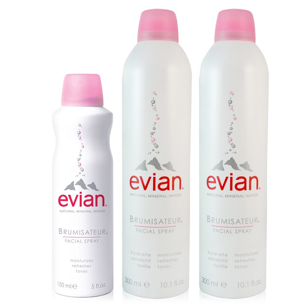 Evian愛維養 護膚礦泉噴霧300MLx2+150ML(超值優惠組)