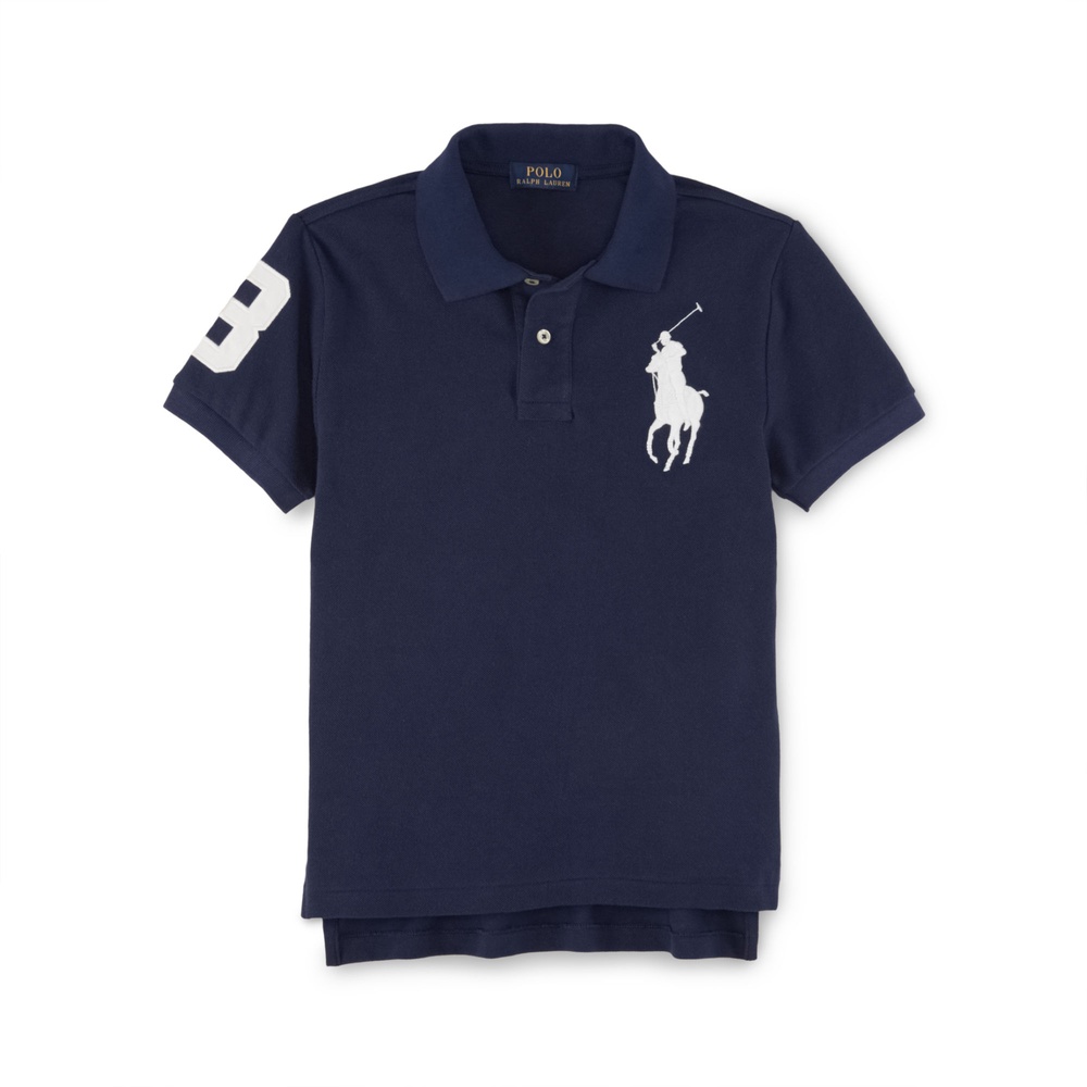 Ralph Lauren 短袖 小孩 POLO 素面 深藍 333