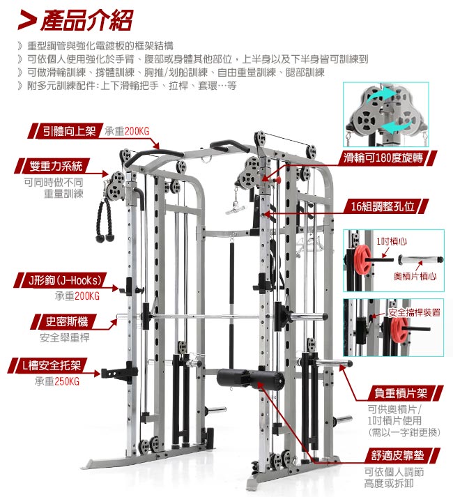 【BLADEZ】FWS1全方位重量訓練機-超值組