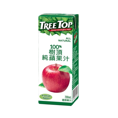 TreeTop樹頂 100%蘋果汁利樂包(200mlx6入)