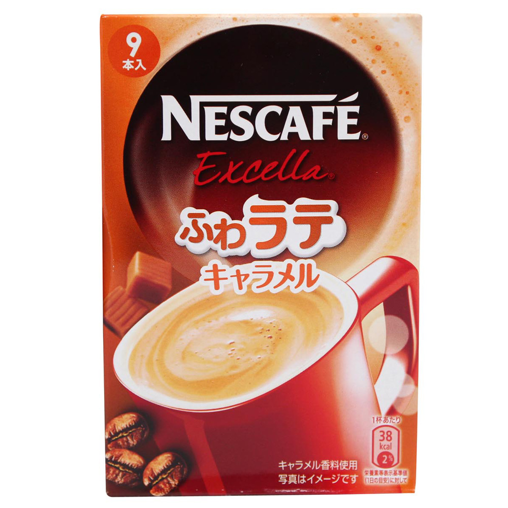 Nestle雀巢  Latte風咖啡-焦糖 (7.7g x9本入)