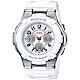 CASIO卡西歐 Baby-G 海軍風雙顯手錶-白 product thumbnail 1