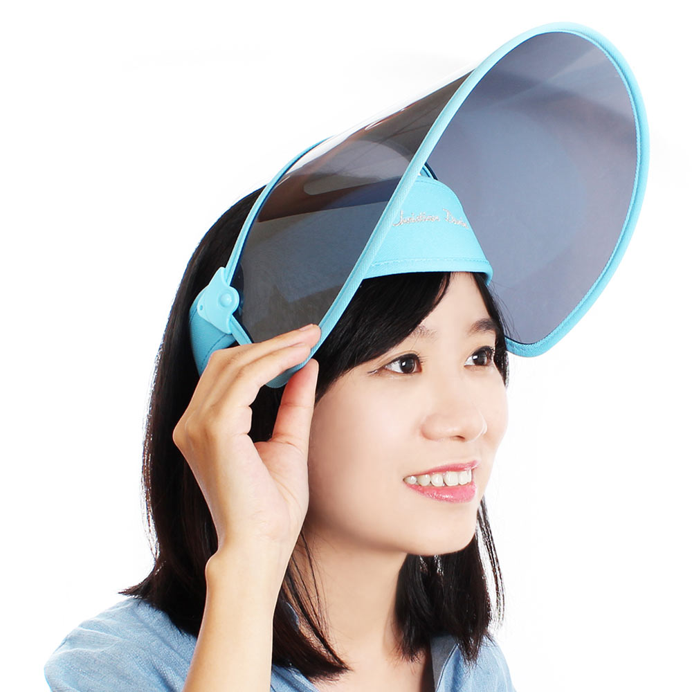 Clover 韓國製動感時尚防曬抗UV遮陽帽(水藍)