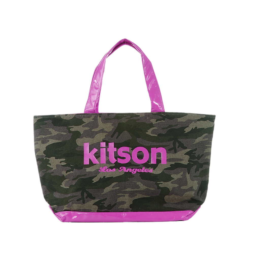 kitson 迷彩帆布托特包   PURPLE