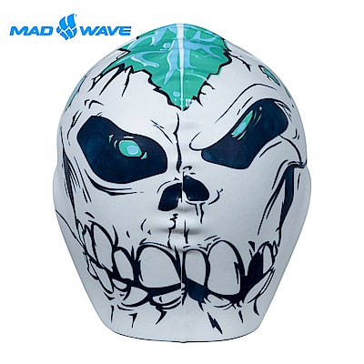 俄羅斯 邁俄威 成人矽膠泳帽 MADWAVE SKULL