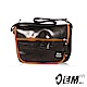 OEM- 製包工藝革命 輪胎包系列 撞色拉鍊前袋設計郵差包- 橘色 product thumbnail 1