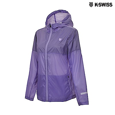 K-SWISS Two Tone Windbreaker抗UV風衣外套-女-紫