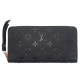 LV M61864 Monogram Empreinte LV皮革壓紋拉鍊長夾 product thumbnail 1