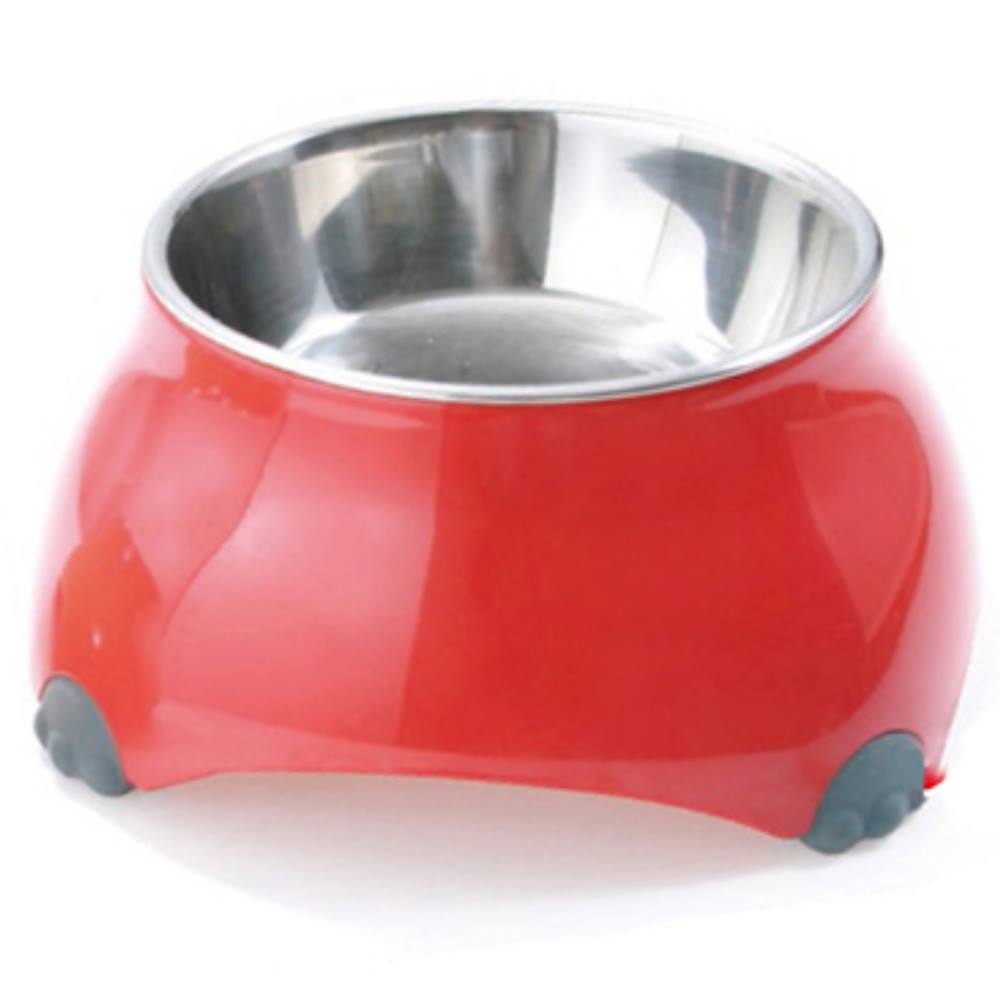 日本TK不低頭防滑靜音山型碗 犬貓用《紅色-小》