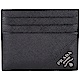 PRADA Saffiano 銀字浮刻防刮牛皮萬用卡片夾(黑色) product thumbnail 1