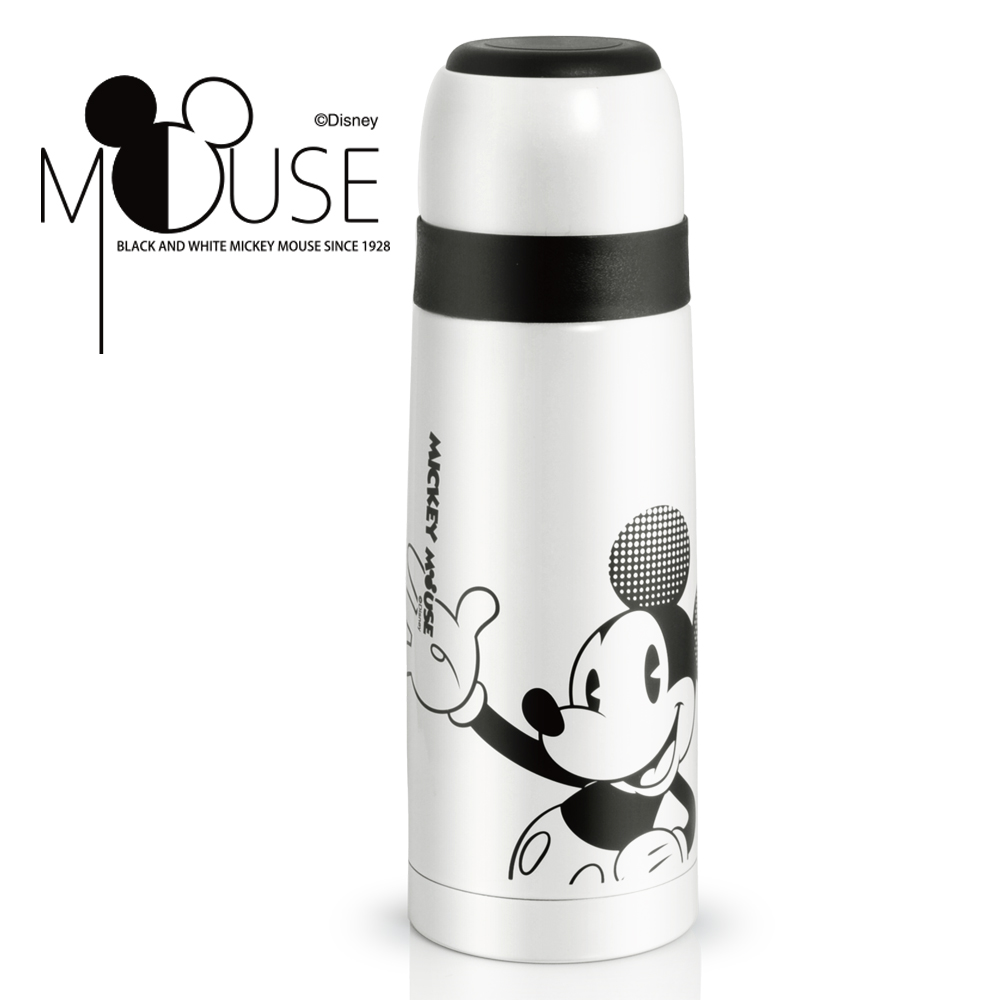迪士尼Disney 米奇黑白經典真空保溫瓶350ml(8H)
