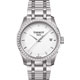 TISSOT 天梭 官方授權 T-Trend Couturier Lady 時尚簡約鑽錶-白/32mm T0352106101100 product thumbnail 1