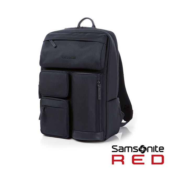 Samsonite RED CLAKEN 休閒生活中性機筆電後背包M14吋(海軍藍)