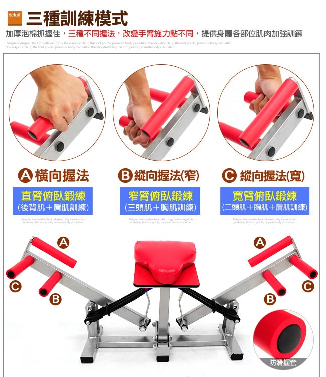 伏地挺身輔助器(阻力調節)