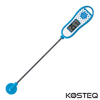 KOSTEQ 普普風快速測量多用途電子溫度計-藍色(附探針保護蓋)