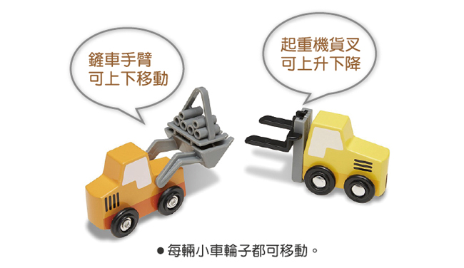 美國瑪莉莎 Melissa & Doug 交通工具 - 建築車輛