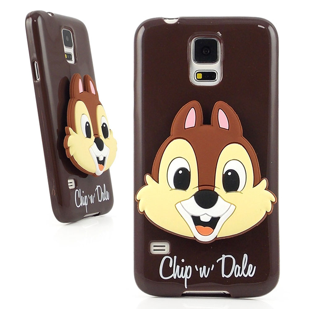 Disney Samsung Galaxy S5捲線保護套-奇奇/蒂蒂