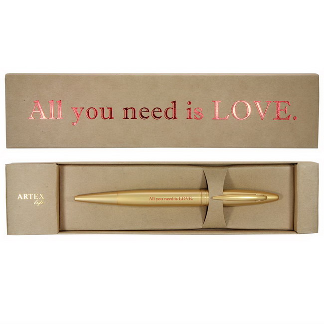 (含刻字)ARTEX life開心中性鋼珠筆All you need is LOVE.