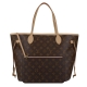 LV M50366 NEVERFULL MM縮口肩背包附扁袋(中/粉紅) product thumbnail 1