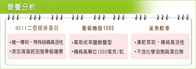 NOW健而婷-關鍵有力套組(UCII二型膠原蛋白+葡萄糖胺+鯊魚軟骨)