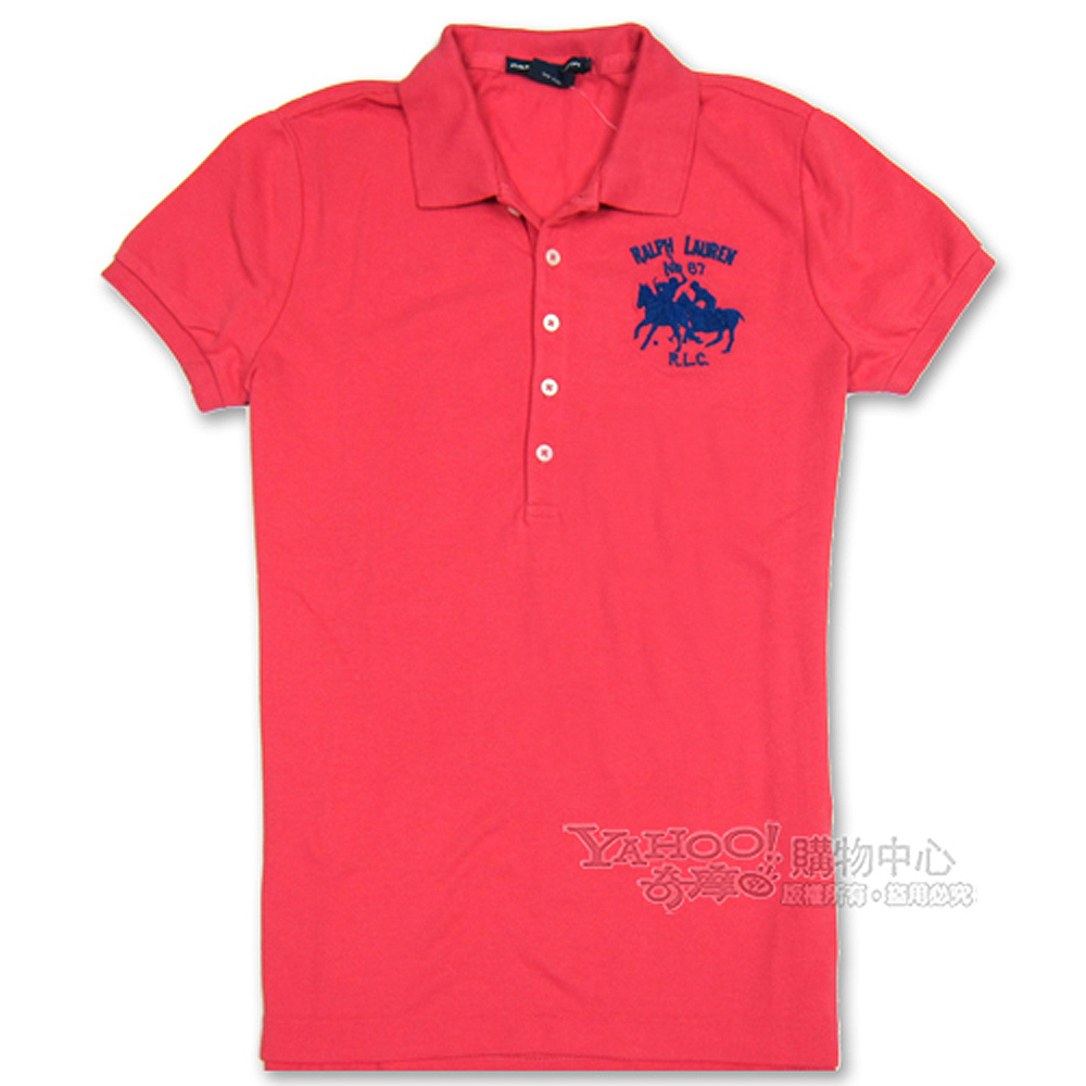 Ralph Lauren 經典雙馬POLO女衫(珊瑚紅)