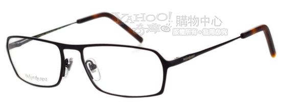 YSL-時尚光學眼鏡 (黑色／金色)