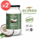 【Olivado】紐西蘭原裝進口特級冷壓初榨椰子油2瓶組(375毫升/瓶) product thumbnail 1