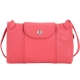 LONGCHAMP Le Pliage Cuir 小羊皮斜背包(粉橘色) product thumbnail 1