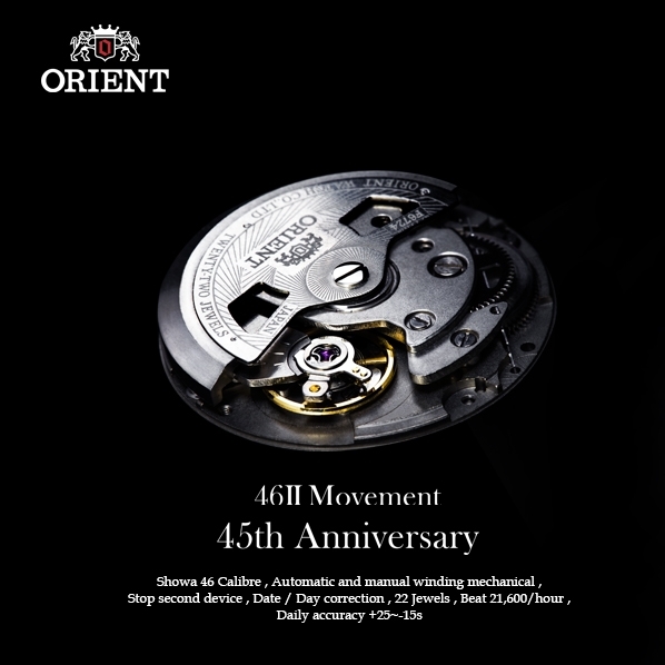 ORIENT 東方錶 復古巨蛋型球面玻璃 機械錶-灰/42mm