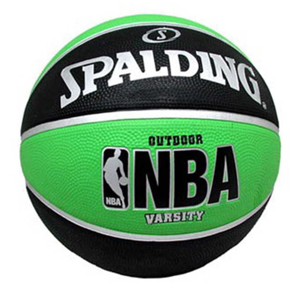 SPALDING 斯伯丁 NBA Varsity 籃球 黑/綠 7號