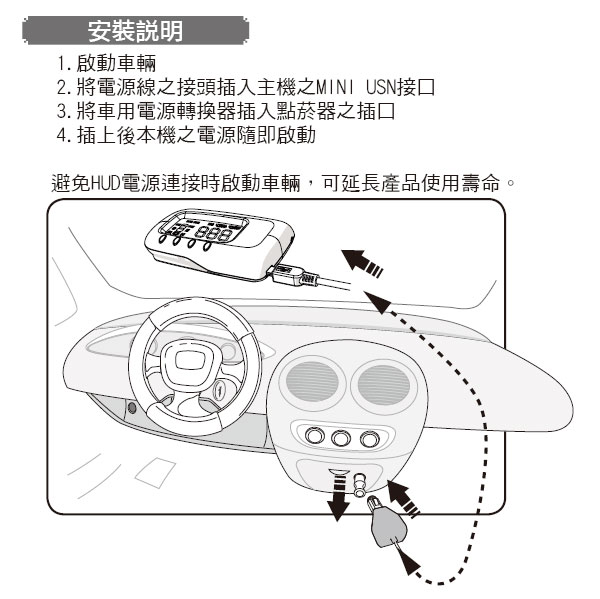 路博士GPS HUD車速警示抬頭顯示器