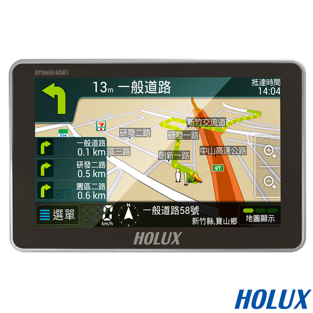 長天 HOLUX GPSmile 6561 5吋汽車導航平板(導航王N3圖資)福利品