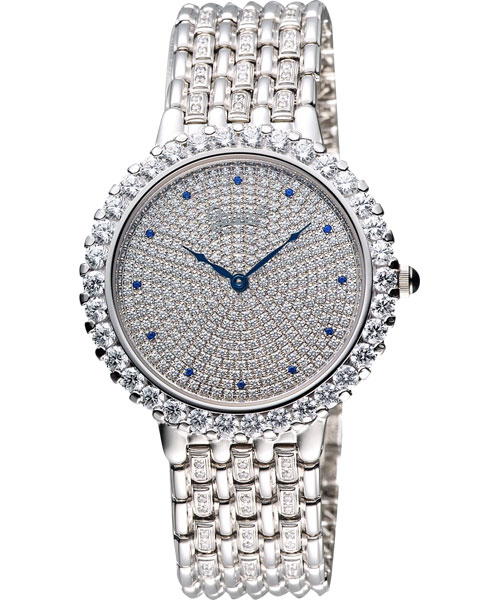 Ogival 晶華薄型系列璀璨珠寶腕錶-38mm