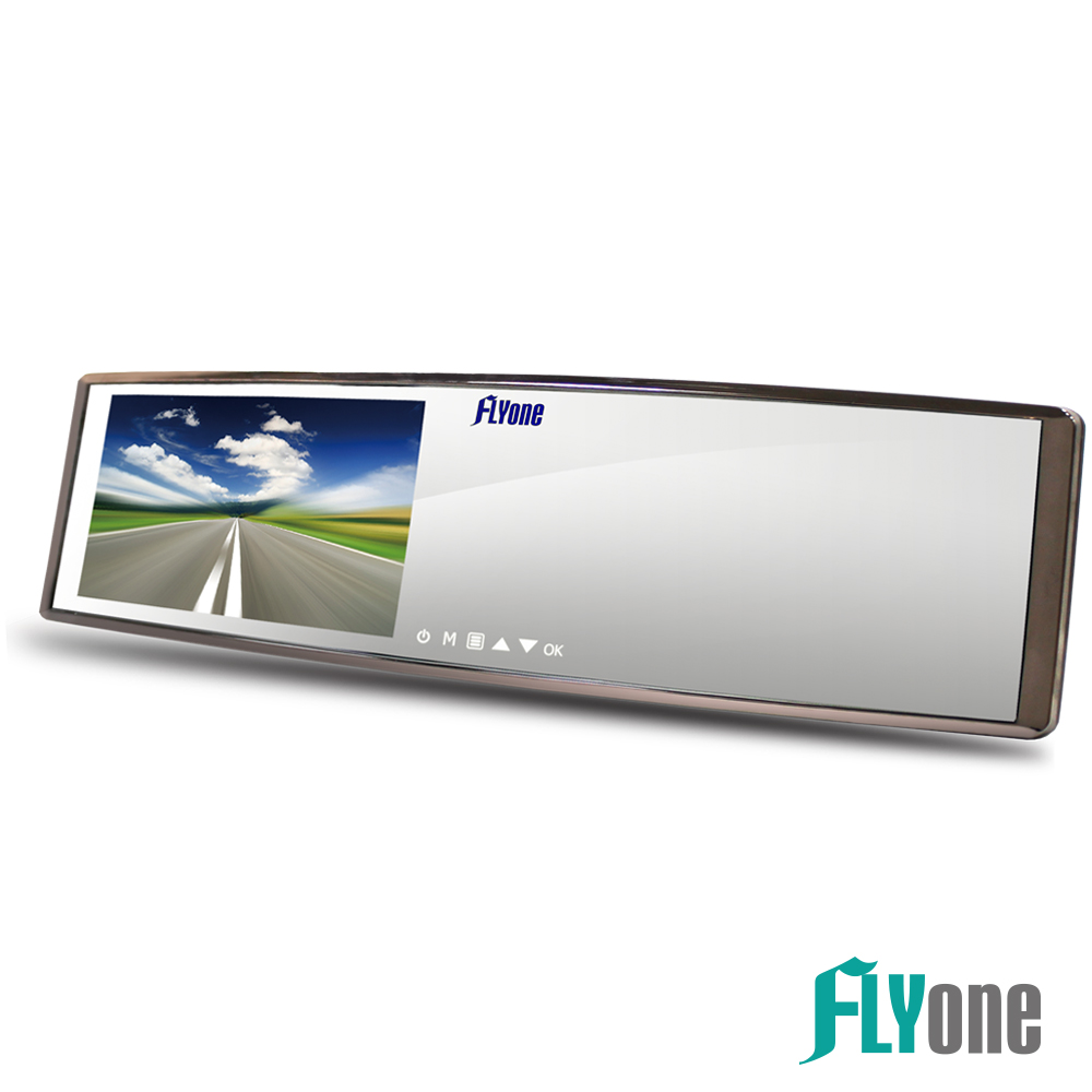 FLYone RM03 廣角曲面鏡 後視鏡型行車記錄器